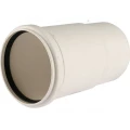Патрубок PPMD РЕХАУ Raupiano Plus Ду110 компенсационный безнапорный, корпус - полипропилен минерализованный PP-MD, уплотнение - SBR, для бесшумной канализации 11215941001