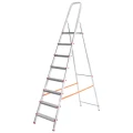 Стремянка REXANT 12-5049 8 ступеней, высота площадки 170см, высота в разложенном состоянии 2.27м, алюминиевая Стремянка REXANT 12-5049 8 ступеней, высота площадки 170см, высота в разложенном состоянии 2.27м, алюминиевая