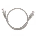 Патч-корд REXANT U/UTP 26AWG неэкранированный, длина кабеля - 0.5 м, категория - 6, тип разъема - RJ-45, материал оболочки - LSZH, цвет - серый