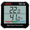Термогигрометр RGK TH-14 цифровой, диапазон измеряемых температур от 0 до +50°C, диапазон измеряемой влажности от 10 до 95%, без поверки