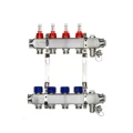 Коллекторная группа Ридан SSM-RF 1″ Ду25 Ру6 выходов 4х3/4″, с расходомерами и кронштейнами, корпус - нержавеющая сталь