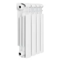 Радиатор алюминиевый RIFAR Alum Eco 350 4 секции, теплоотдача - 520Вт, боковое подключение, цвет - белый