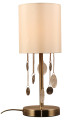 Светильник настольный Rivoli Ellie мощность - 40 Вт, цоколь - E14, тип лампы - накаливания, материал корпуса - керамика/ткань, цвет - античная бронза