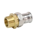 Муфта RM inoxPRES Ду28Х1″ Ру16 пресс/наружная резьба, разъемная, нержавеющая сталь