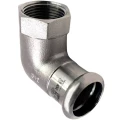 Угольник RM InoxPress Ду15х1/2″ Ру16 90° из нержавеющей стали, пресс / внутренняя резьба