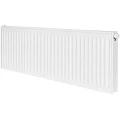 Радиатор стальной панельный ROMMER Ventil RRS-2020-214090, тип 21, 400х900мм, теплоотдача - 1296Вт, подключение - нижнее правое со вставкой вентильной термостатической, материал - сталь, цвет - белый