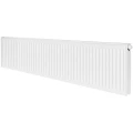 Радиатор стальной панельный ROMMER Ventil RRS-2020-214120, тип 21, 400х1200мм, теплоотдача - 1728Вт, подключение - нижнее правое со вставкой вентильной термостатической, материал - сталь, цвет - белый