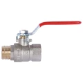 Кран шаровой ROMMER RBV-0002 1/2″ Ду15 Ру40 полнопроходной, двухходовой, латунь CW617N, уплотнение - PTFE, внутренняя резьба / наружная резьба, ручка-рычаг
