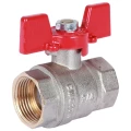 Кран шаровой ROMMER RBV-0003 3/4″ Ду20 Ру40 полнопроходной, двухходовой, латунь CW617N, уплотнение - PTFE, внутренняя резьба, ручка-бабочка
