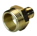 Муфта РОС Дн16х1/2″ Ру10 радиальная, корпус - латунь, для труб из сшитого полиэтилена