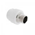 Муфта комбинированная РосТурПласт Дн75x2 1/2″ под ключ, наружная резьба, белая