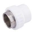Муфта PP-R комбинированная РосТурПласт Дн40х1 1/4″ Ру25 под ключ белая ВР