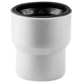 Переход на чугун РосТурПласт Elite Дн110х124 полипропиленовый, безнапорный с манжетой, белый