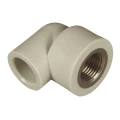 Угольник PP-R комбинированный Ростурпласт Дн20х1/2″ серый 90гр внутренняя резьба