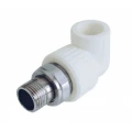 Угольник PP-R комбинированный Ростурпласт Дн20х1/2″ белый 90гр разъемный НР для радиатора