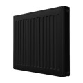 Радиатор панельный Royal Thermo COMPACT C11-500-1800 Noir Sable 2.153 кВт настенный, присоединение резьбовое - 1/2″, подключение - боковое, универсальное, стальной, цвет - черный