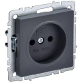 Розетка IEK BRITE 1-местная для скрытой установки 10А без заземления, цвет - графит Розетка IEK BRITE 1-местная для скрытой установки 10А без заземления, цвет - графит