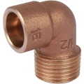 Переходник Sanha 4092g Дн15x1/2″ Ру16 ВП-НР, угловой, бронза, для медных труб