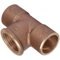 Тройник SANHA 4130G Дн15x1/2″x15 Ру25 ВП-ВР-ВП, бронза, для медных труб, присоединение внутренняя резьба - пайка