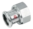 Пресс-фитинг Sanha 24359G Ду15x3/4″ Ру16 ВПр-ВР, разъемное соединение, с плоским уплотнением, корпус-сталь оцинконная