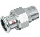 Сгон Sanha 24333G Ду18x1/2″ Py16 ВПр-НР, пресс-фитинг, корпус - сталь оцинкованная с плоским уплотнением