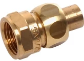 Сгон Sanha 4340g Дн15x1/2″ Py40 ВП-ВР, корпус - бронза, самоуплотняющийся для медных труб  