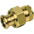 Сгон Sanha 8330G Дн18x3/4″ Py16 ВПр-ВР, корпус - бронза, с плоским уплотнением для медных труб