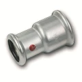 Муфта Sanha 24240 Therm Ду35x22 Ру16, редукционная, присоединение - внутренний выход под пресс, корпус - углеродистая сталь оцинкованная, уплотнение-EPDM
