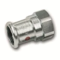 Муфта Sanha 24270G Therm 1 1/2″ Ду42 Ру16, переходная, присоединение - внутренний выход под пресс/внутренняя резьба, корпус - углеродистая сталь оцинкованная, уплотнение-EPDM