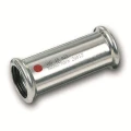 Муфта Sanha 24270S Therm Ду28 Ру16 подвижная, присоединение - внутренний выход под пресс, корпус - углеродистая сталь оцинкованная, уплотнение-EPDM