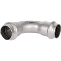 Отвод Sanha 9002A Дн18 Ру16 прессовой, ВПр-ВПр, угол 90°, корпус - нержавеющая сталь