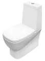 Унитаз-компакт Sanita Luxe Infinity Comfort, белый (арматура, дюропластовое сиденье с функцией мягкого закрывания, универсальный выпуск)