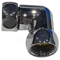 Соединитель угловой SantechSystems 3/4″ Ду20 Ру16 для полотенцесушителя корпус - латунь хромированная, накидная гайка