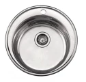 Мойка врезная Ledeme L65151 510x510x180 нержавеющая сталь 0.8 мм , выпуск 3 1/2″, c сифоном