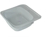 Мойка White Wave 500x500x160 эмалированная сталь, выпуск 1 1/2″, без сифона