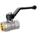Кран шаровой LD Pride 47.40.В-В.Р 1 1/2″ Ду40 Ру25 стандартнопроходной, двухходовой, латунь ЛС59-1, уплотнение - PTFE, внутренняя резьба, ручка-рычаг