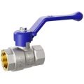 Кран шаровой LD Pride 47.40.В-В.Р (blue) 1 1/2″ Ду40 Ру25 стандартнопроходной, двухходовой, латунь ЛС59-1, уплотнение - PTFE, внутренняя резьба, ручка-рычаг синий