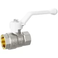 Кран шаровой LD Pride 47.15.В-В.Р (white) 1/2″ Ду15 Ру40 стандартнопроходной, двухходовой, латунь ЛС59-1, уплотнение - PTFE, внутренняя резьба, ручка-рычаг, белый