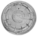 Люк чугунный Снаб-мет тип C (В125) 125 кН канализационный (К) ГОСТ 3634-2019