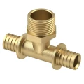 Тройник аксиальный STI Дн16х1/2х16 Ру10, наружная резьба для труб PEX