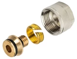 Фитинг компрессионный STOUT SFC-0021 Дн16х2,0х3/4″ Ру10, для труб PEX-AL-PEX, корпус материала латунь