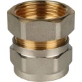 Переходник винтовой STOUT SFS-0002 Дн1/2″x16 с внутренней резьбой для металлопластиковых труб, корпус - латунь