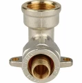 Угольник настенный с креплением STOUT SFS-0008 Ду1/2″x16 винтовой для металлопластиковых труб, корпус - латунь