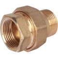 Соединитель STOUT SFT-0040 1/2″ Ду15 Ру10 разъемное соединение американка внутренняя-наружная резьба, уплотнение o-ring кольцо, корпус - латунь