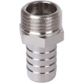Штуцер STOUT SFT-0067 1/2″ Ду15x10 Ру16 под шланг с наружной резьбой, корпус - никелированная латунь