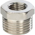 Футорка STOUT SFT-0029-003814 3/8″х1/4″ Ду10х8 Ру16 корпус — латунь CW617N никелированная, для стальных труб, резьба внутренняя/наружная