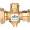 Клапан термостатический терморегулятора STOUT SVM-0050 1 1/2″ HP 1 1/2″ HP 1″ BP 60°С