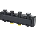 Коллектор распределительный стальной Stout SDG-0016 1″ 1/2 Ду25 Ру4 с верхними выходными патрубками, 2 выхода
