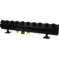 Коллектор распределительный стальной Stout SDG-0016 2″ Ду32 Ру4 с верхними выходными патрубками, 5 выходов