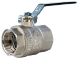 Кран шаровой STOUT SVB-0001 1 1/4″ Ду32 Ру40 полнопроходной, двухходовой, латунь CW617N, уплотнение - PTFE, внутренняя резьба, ручка-рычаг
